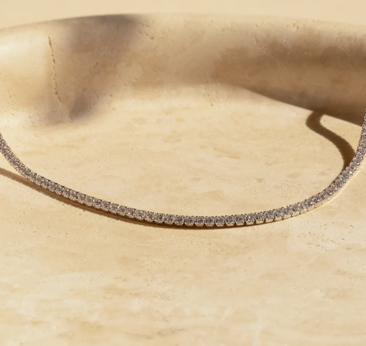 Dainty Tennis Choker Necklace-1